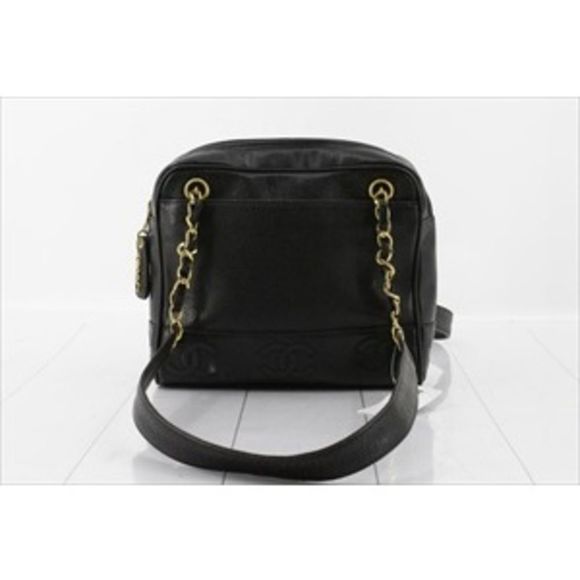 Chanel Handbags - Chanel Caviar Chain Shoulder Bag Handbag Black